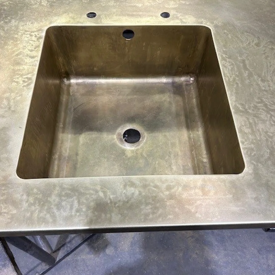 Brass sink 2